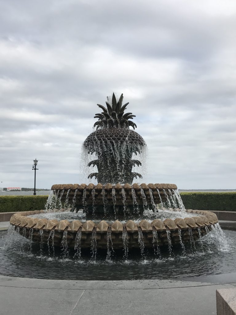 The Pineapple Fountain, a focal point of the Charleston Waterfront Park