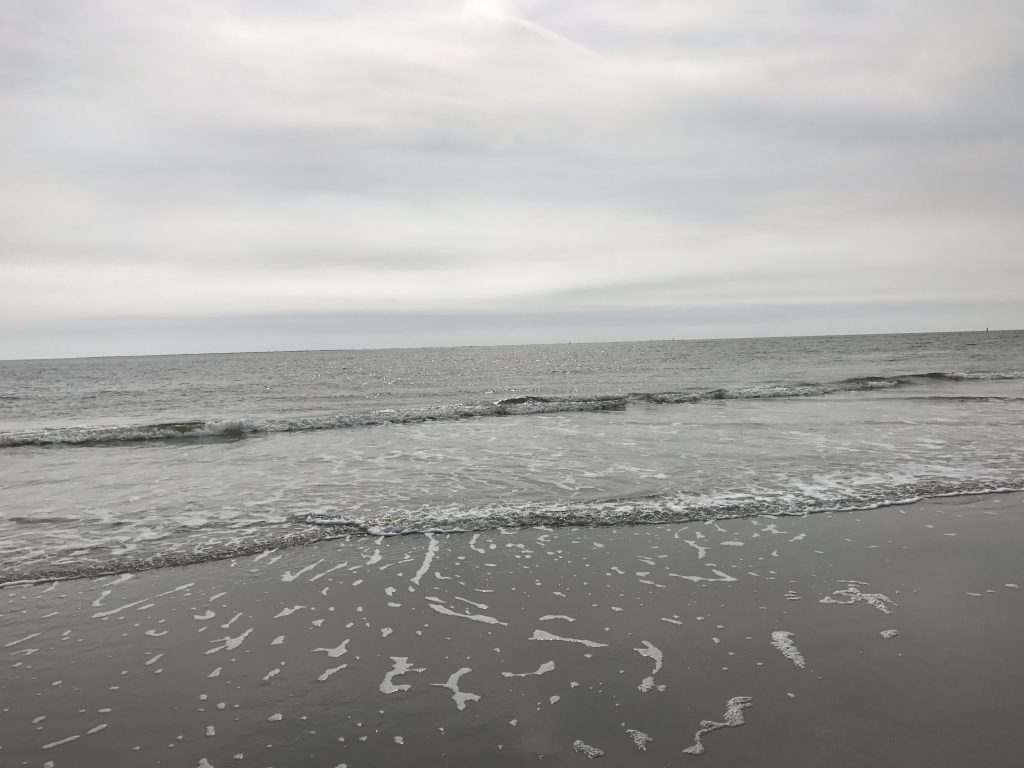 Standing on Sullivans Island, looking at the Atlantic Ocean
